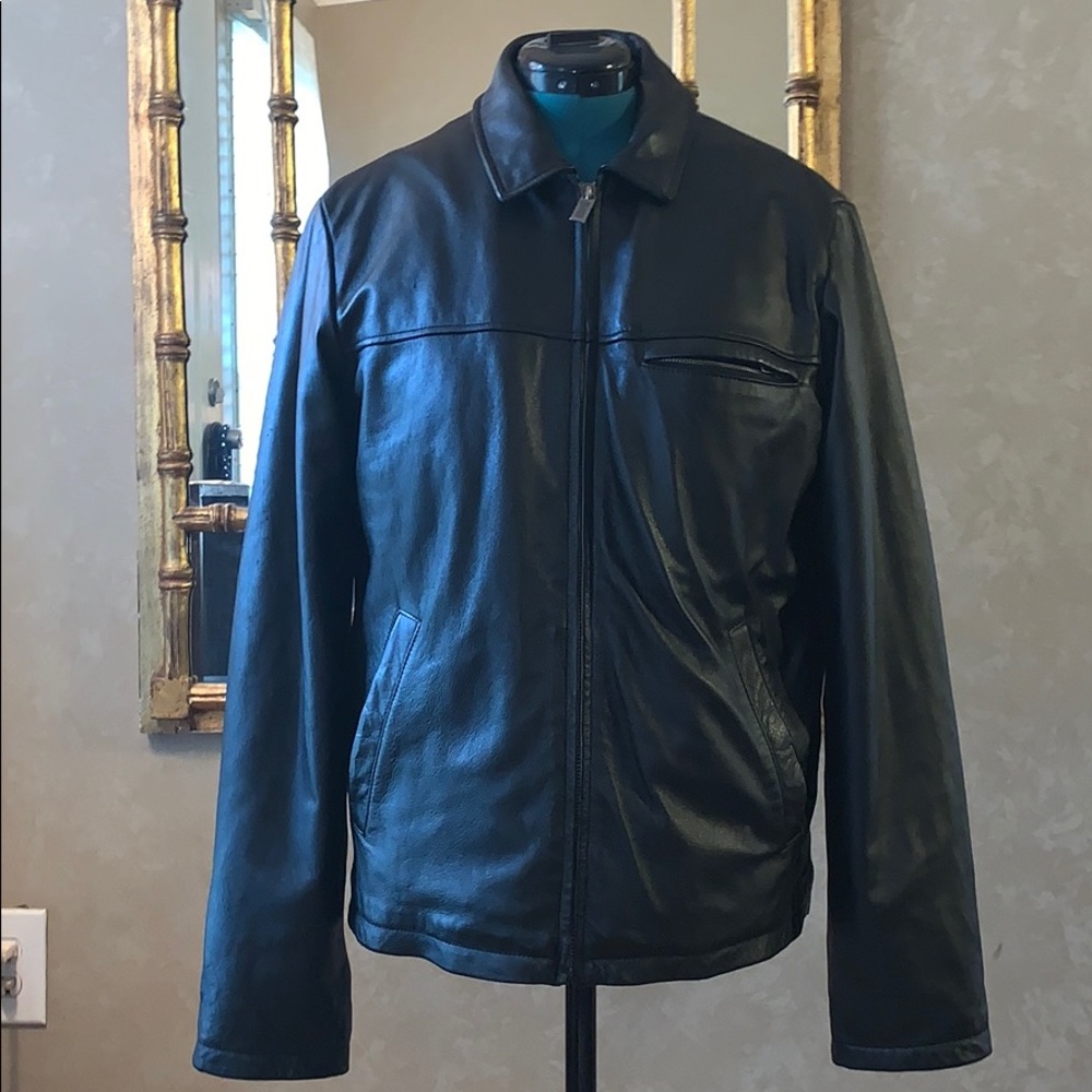 Wilson’s Leather Thinsulate Black Bomber Jacket